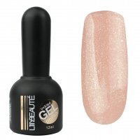 Гель-лак Lilly Beaute №15, 12 мл персиковый с золотыми блестками