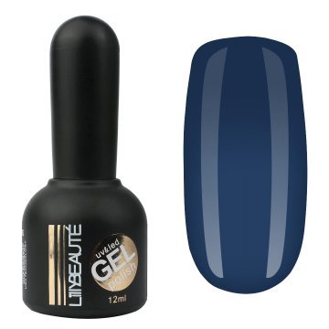 Гель-лак Lilly Beaute №74, 12 мл серо-синий