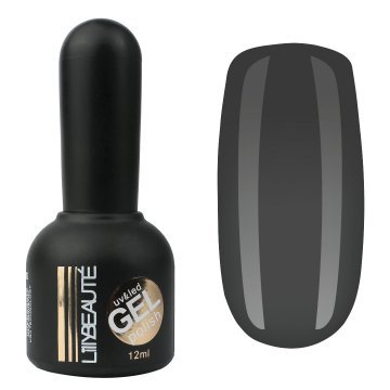 Гель-лак Lilly Beaute №82, 12 мл серый насыщенный 