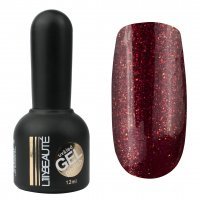 Гель-лак Lilly Beaute №140, 12 мл насыщенное марсало с красными блестками