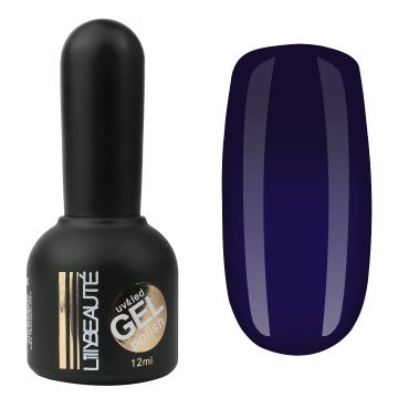 Гель-лак Lilly Beaute №152, 12 мл синий с блестками