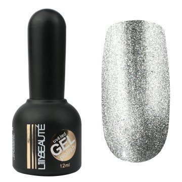 Гель-лак Lilly Beaute №157, 12 мл серебро