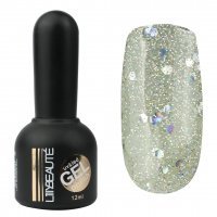 Гель-лак Lilly Beaute №162, 12 мл полупрозрачный с крупным голографическим мерцанием 