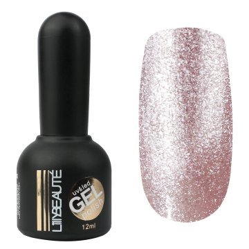 Гель-лак Lilly Beaute №168, 12 мл нежно-розовое сияние
