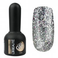 Гель-лак Lilly Beaute №178, 12 мл полупрозрачная и разноцветными блесками