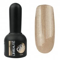 Гель-лак Lilly Beaute №184, 12 мл карамель с золотыми блестками