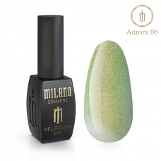 ГЕЛЬ ЛАК CRYSTAL Cat Eyes AURORA MILANO 8 МЛ № 06