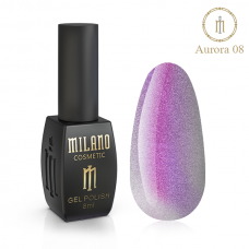 ГЕЛЬ ЛАК CRYSTAL Cat Eyes AURORA MILANO 8 МЛ № 08