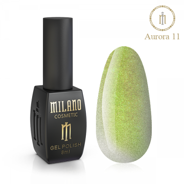 ГЕЛЬ ЛАК CRYSTAL Cat Eyes AURORA MILANO 8 МЛ № 11 ГЕЛЬ ЛАК CRYSTAL Cat Eyes AURORA MILANO 8 МЛ № 11