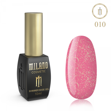 ЦВЕТНАЯ БАЗА MILANO С ШИММЕРОМ 10 ml № 10
