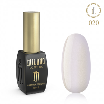 ЦВЕТНАЯ БАЗА MILANO С ШИММЕРОМ 10 ml № 20