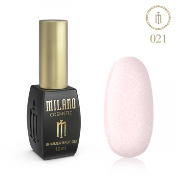 ЦВЕТНАЯ БАЗА MILANO С ШИММЕРОМ 10 ml № 21