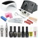Набор мастера маникюра с гель-лаками, лампой SUN 4S PLUS и фрезером Nail Master ZS-602, 35000 об/35