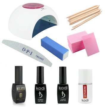 Набор мастера маникюра с гель-лаками, профессиональной лампой SUN T8 54 вт Набор мастера маникюра с гель-лаками, профессиональной лампой SUN T8 54 вт