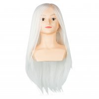 Голова учебная БЮСТ для причесок,70% натуральных волос,длина 65-60 см, цвет скандинавский блонд