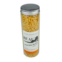 Воск в гранулах для депиляции в банке 400г Желтый (Beauty Hard Wax Beans)