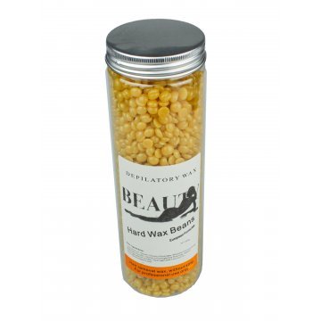 Воск в гранулах для депиляции в банке 400г Желтый (Beauty Hard Wax Beans)