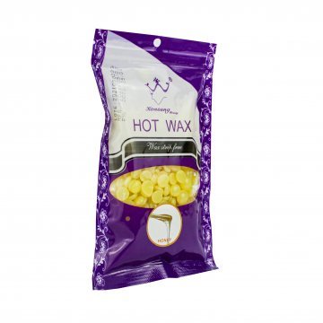 Віск для депіляції в гранулах 1000г "Konsung Hot Wax" Мед(Honey)