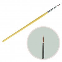 Кисть для рисования 9мм деревянная ручка KR-03-0 