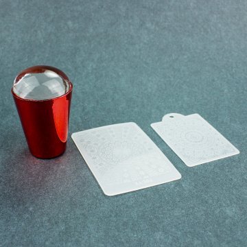 Печать для стемпинга конус металлик (2пластины)