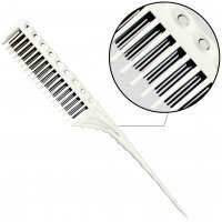 Гребень для волос пластиковый с линейкой и ручкой COMB Y10-150 Белый Гребень для волос пластиковый с линейкой и ручкой COMB Y10-150 Белый