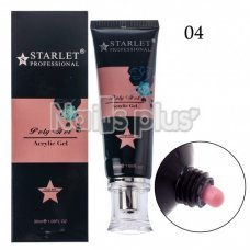 Полигель (акригель) Starlet Professional 04 камуфляжный dark pink, 30 мл.
