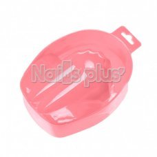 Ванночка для маникюра пластиковая нежно-розовая