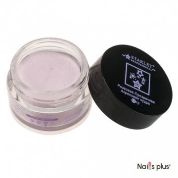 Акриловая пудра Starlet Professional Розовая-прозрачная, 15 гр, ASTP-03