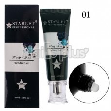 Полигель (акригель) Starlet Professional 01 прозрачный, 30 мл.
