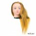 Голова учебная для причесок,искусственный волос 50-55 см,золотистый