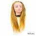 Голова учебная для причесок,искусственный волос 50-55 см,золотистый