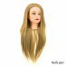 Голова учебная для причесок 30 % натуральных волос,золотистая 55-60см