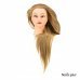 Голова учебная для причесок 30 % натуральных волос,золотистая 55-60см