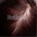 Голова учебная для причесок,30% натуральных волос,длина 65-70 см, цвет тёмный каштан