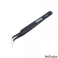 Пинцет для ресниц LIDAN изогнутый черный