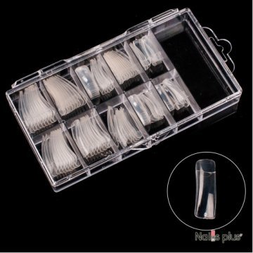 Типсы YRE прямоугольные прозрачные (100 шт.)