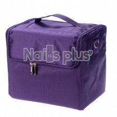 Сумка для мастера со съемным органайзером, тканевая фиолетовая