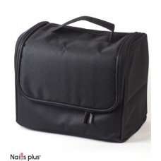 Чемодан черный с клапаном