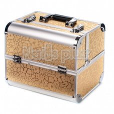 Алюминиевый кейс для косметики золото