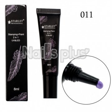 Гель-краска 2в1 Starlet 8ml сиреневая