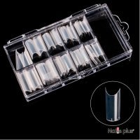 Типсы YRE френч прямоугольные прозрачные (100 шт.)