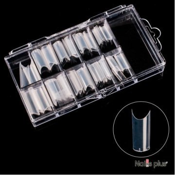 Типсы YRE френч прямоугольные прозрачные (100 шт.)