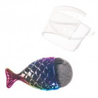 Кисть для удаления пыли "рыбий хвост" разноцветная