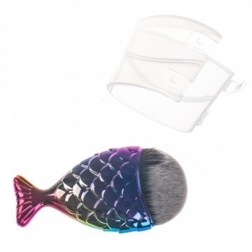 Кисть для удаления пыли "рыбий хвост" разноцветная