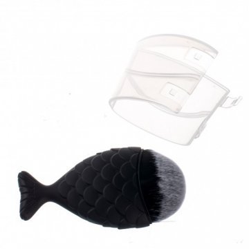 Кисть для удаления пыли "рыбий хвост" чёрная