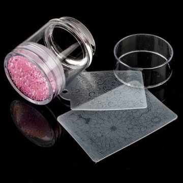 Печать для стемпинга широкая с декором "Зефирка"