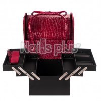 Бьюти Кейс для косметики, лаковый cherry crocodile не включать Бьюти Кейс для косметики, лаковый cherry crocodile не включать