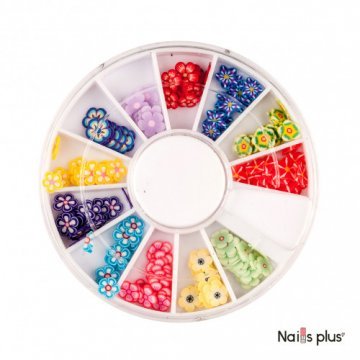 Фимо в карусельке «цветы»