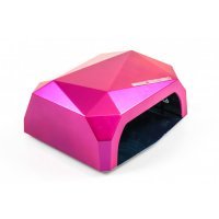 Лампа LED+CCFL многогранник 36 Вт сенсорная малиновая