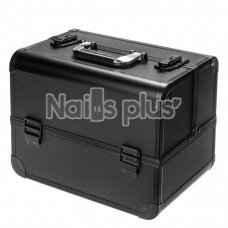 Профессиональный алюминиевый кейс для косметики Классика черный